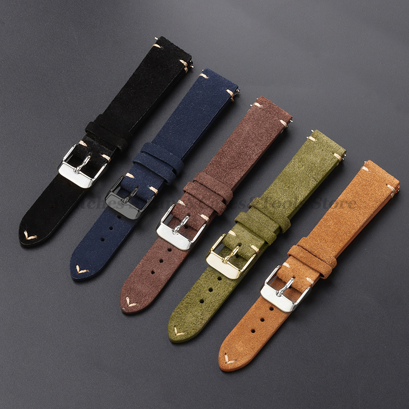 Vintage Genuine Suede Leather  - Suede Strap Watch 评论和价格