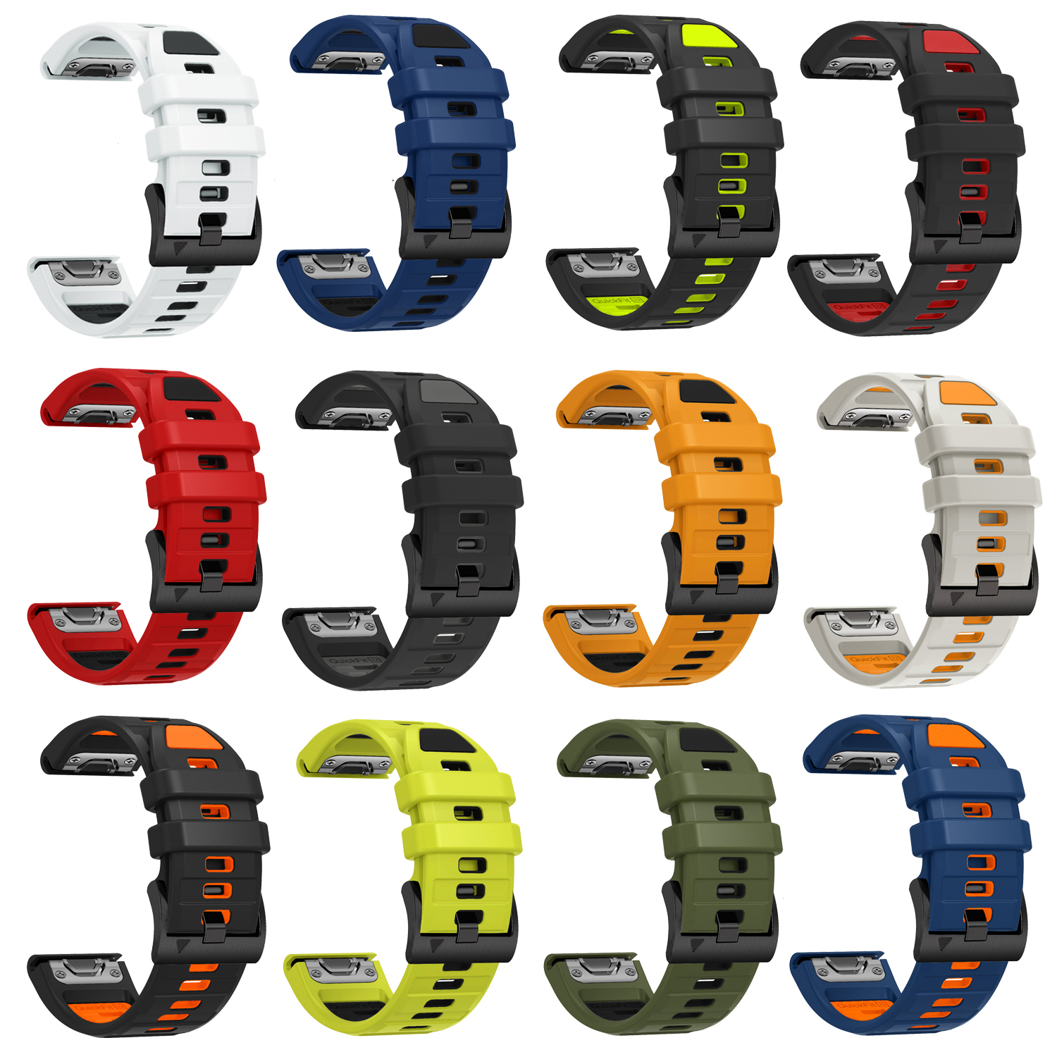 Fenix E 47mm Official QuickFit - Silicone Watch Band 22Mm 评论和价格