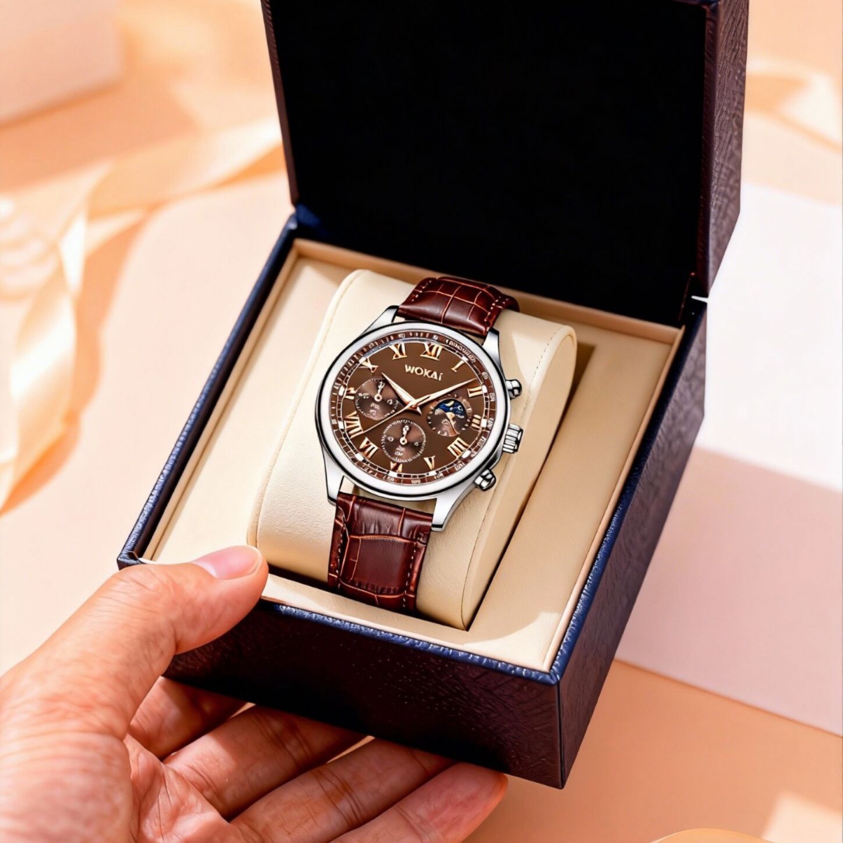Luxury Men Business Watches Fa - Leather Watch Band Men 评论和价格