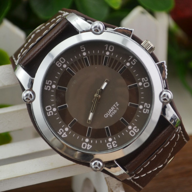 Fashion Brand Luxury Wristwatc - Leather Watch Band Men 评论和价格
