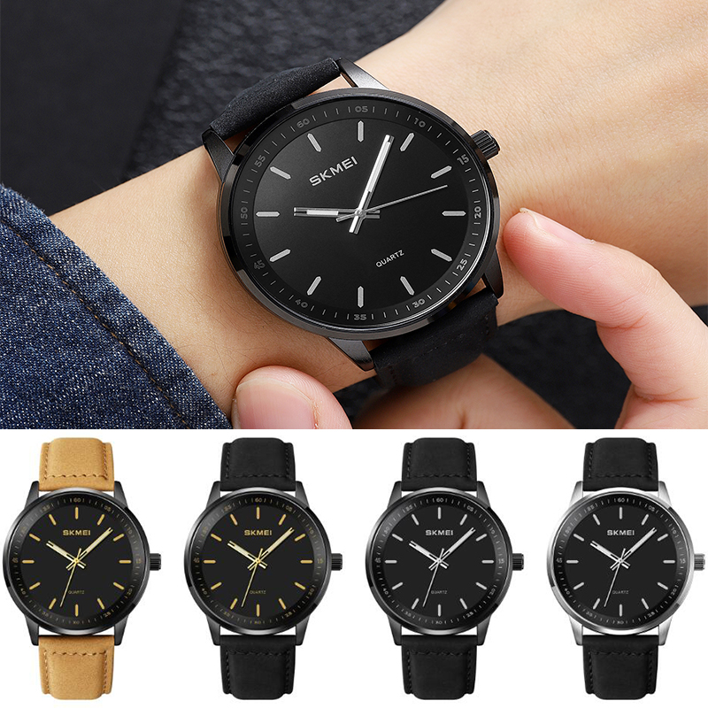 Skmei Original Brand Quartz Wa - Leather Watch Band Men 评论和价格