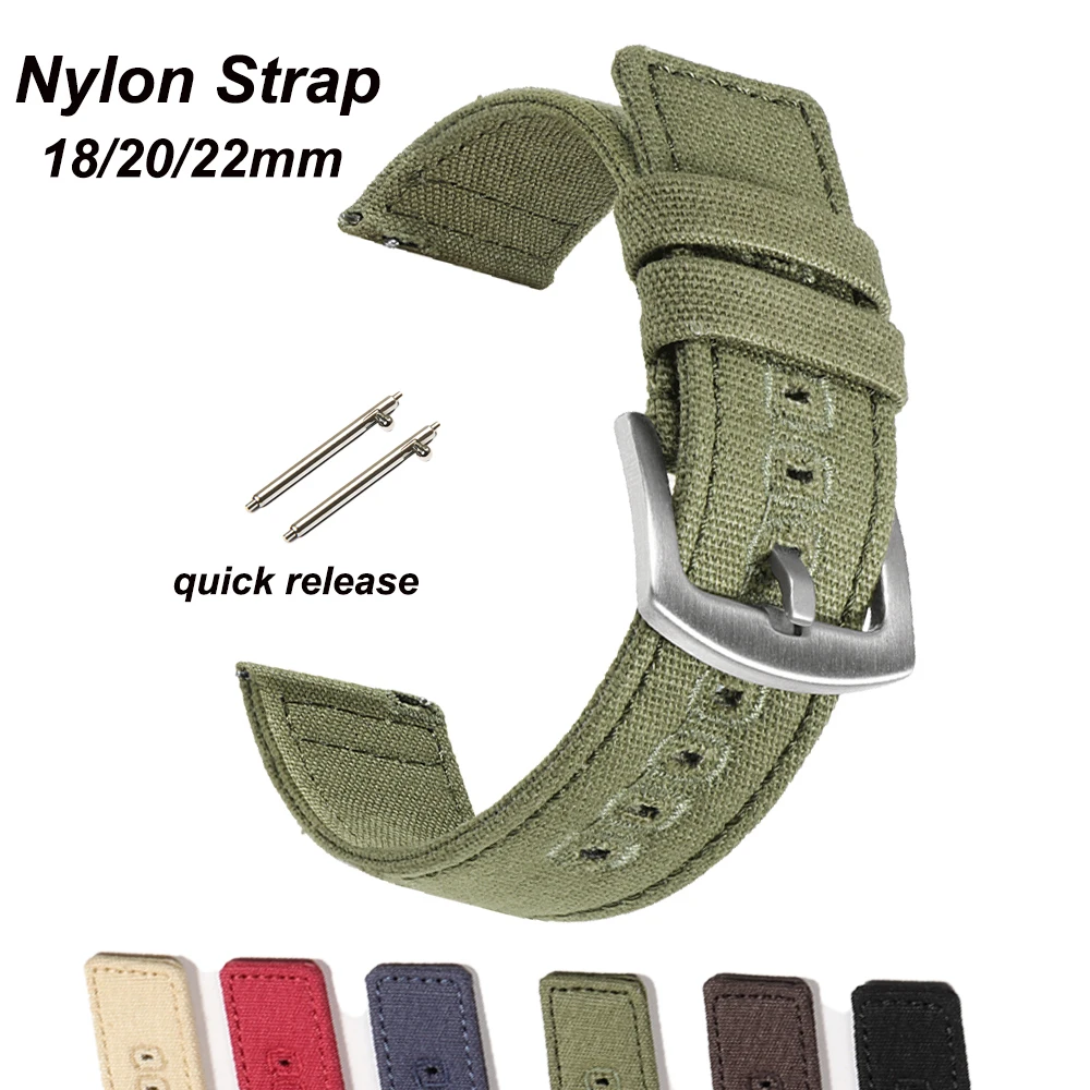 18mm 20mm Nylon Woven Canvas W - Perlon Strap Woven 评论和价格