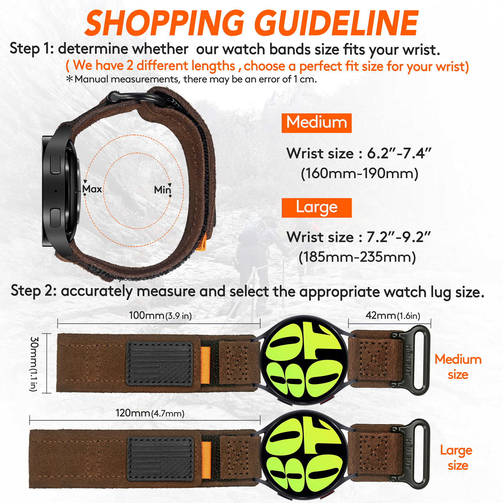 Hemsut Suede Leather Watch Str - Suede Strap Watch 评论和价格