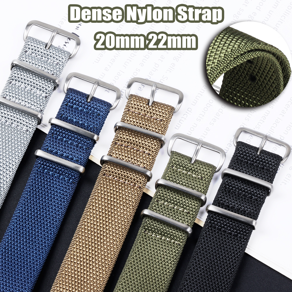 Dense Nylon Strap 20mm 22mm Wo - Perlon Strap Woven 评论和价格