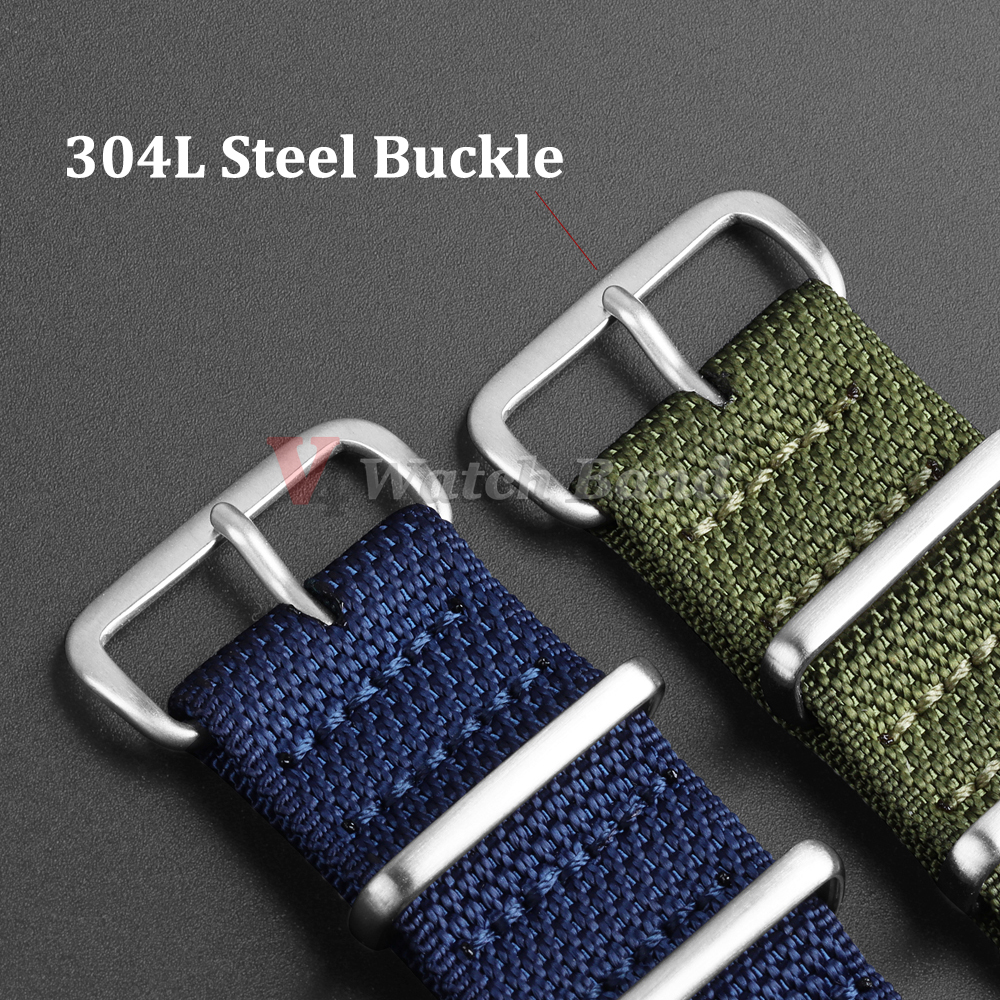 Dense Nylon Strap 20mm 22mm Wo - Perlon Strap Woven 评论和价格