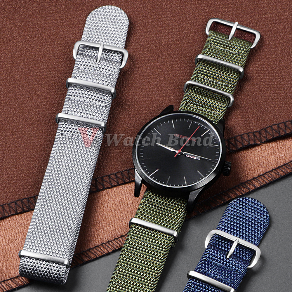 Dense Nylon Strap 20mm 22mm Wo - Perlon Strap Woven 评论和价格